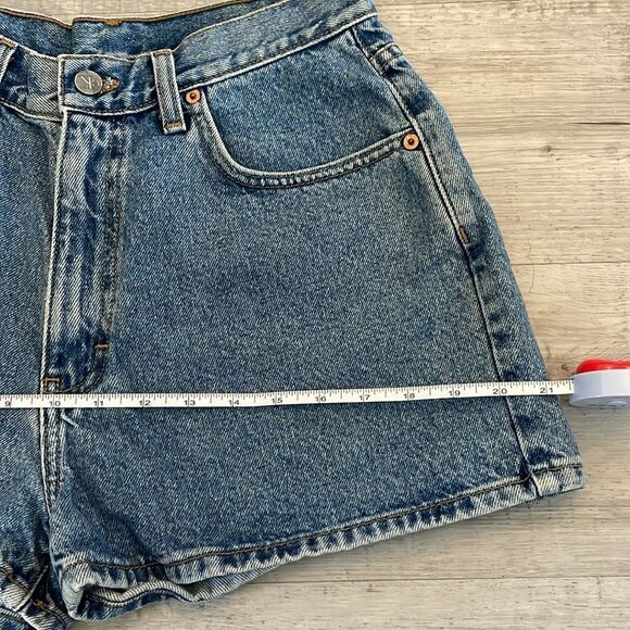 VTG Calvin Klein High Waist Jean Shorts 27 Waist - Picture 10 of 12